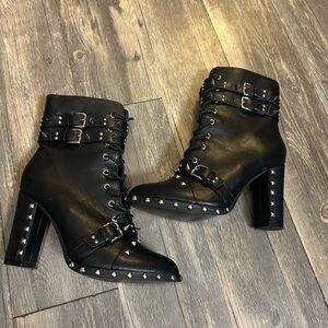 Studded ankle boots